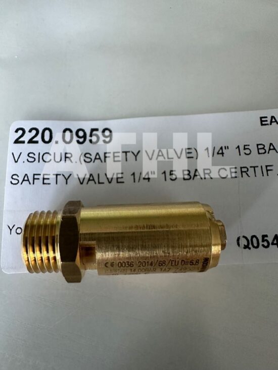VMC Zawór bezpieczeństwa 1/4" 15 bar art. 220.0959