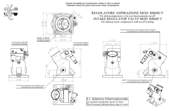 620.020 V03 (2) VMC VMC Zawór dolotowy RB60E art.: 620.020
