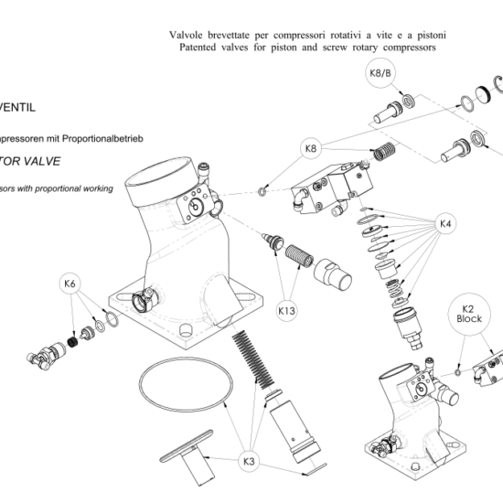 VMC Zestaw naprawczy zaworu dolotowego RB80PM art.: 670.0360